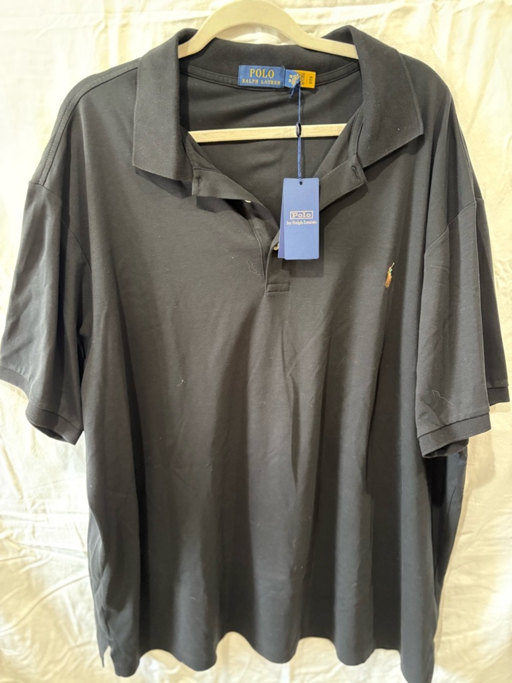 Ralph Lauren Men’s Black Polo Shirt with Embroidered Pony